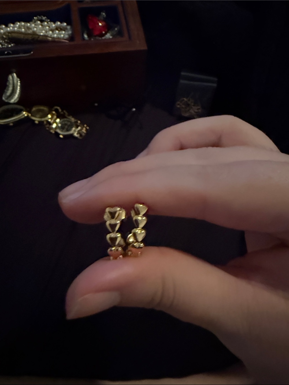 Gold Heart Stackable Rings - Women Jewelry